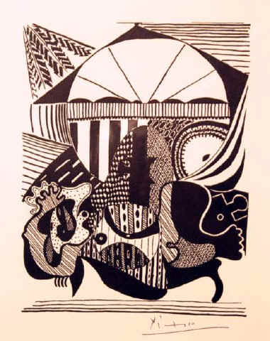Pablo Picasso - Helene chez Archim&eacute;des